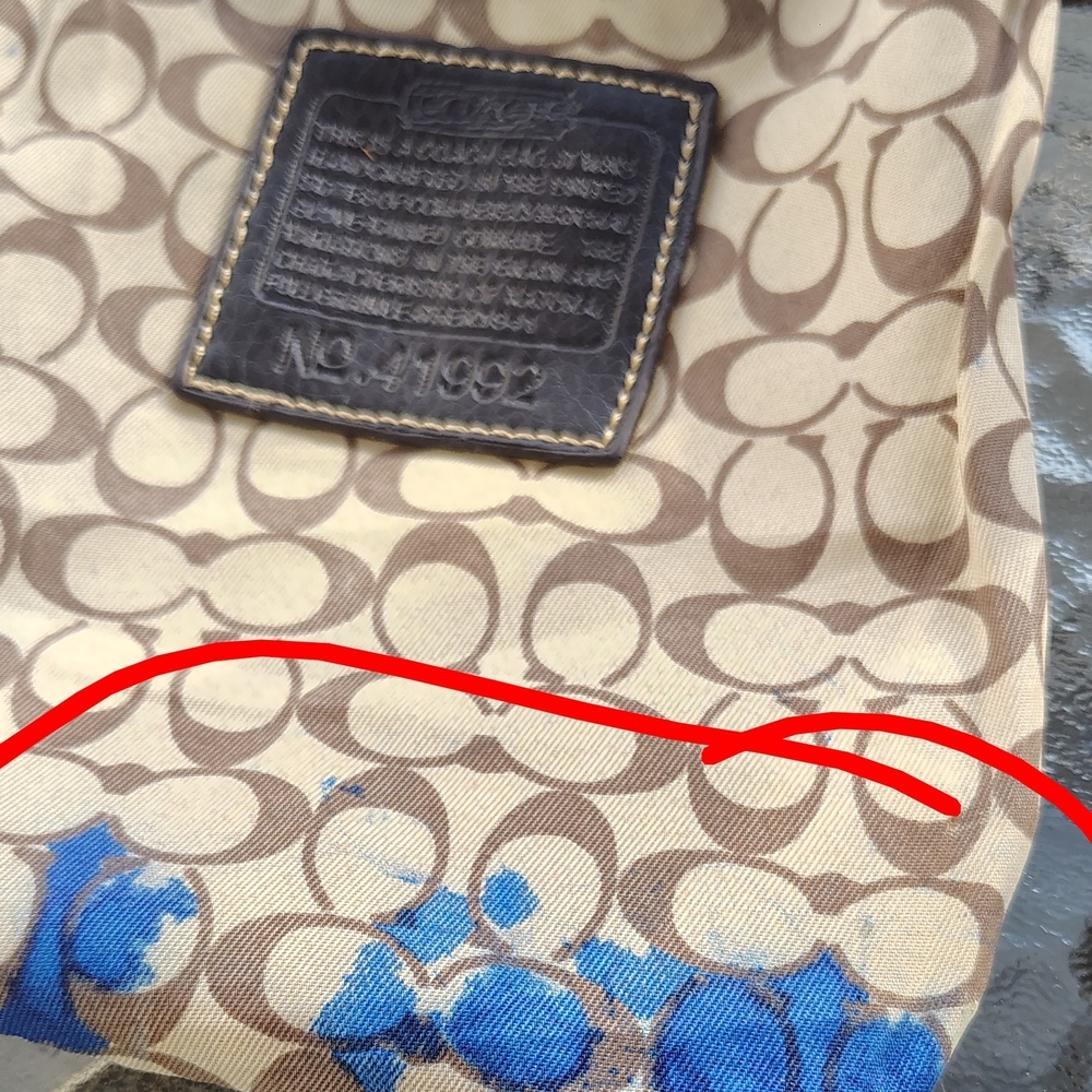 Coach Brown and Cream Crossbody Bag - Picture 8 of 11